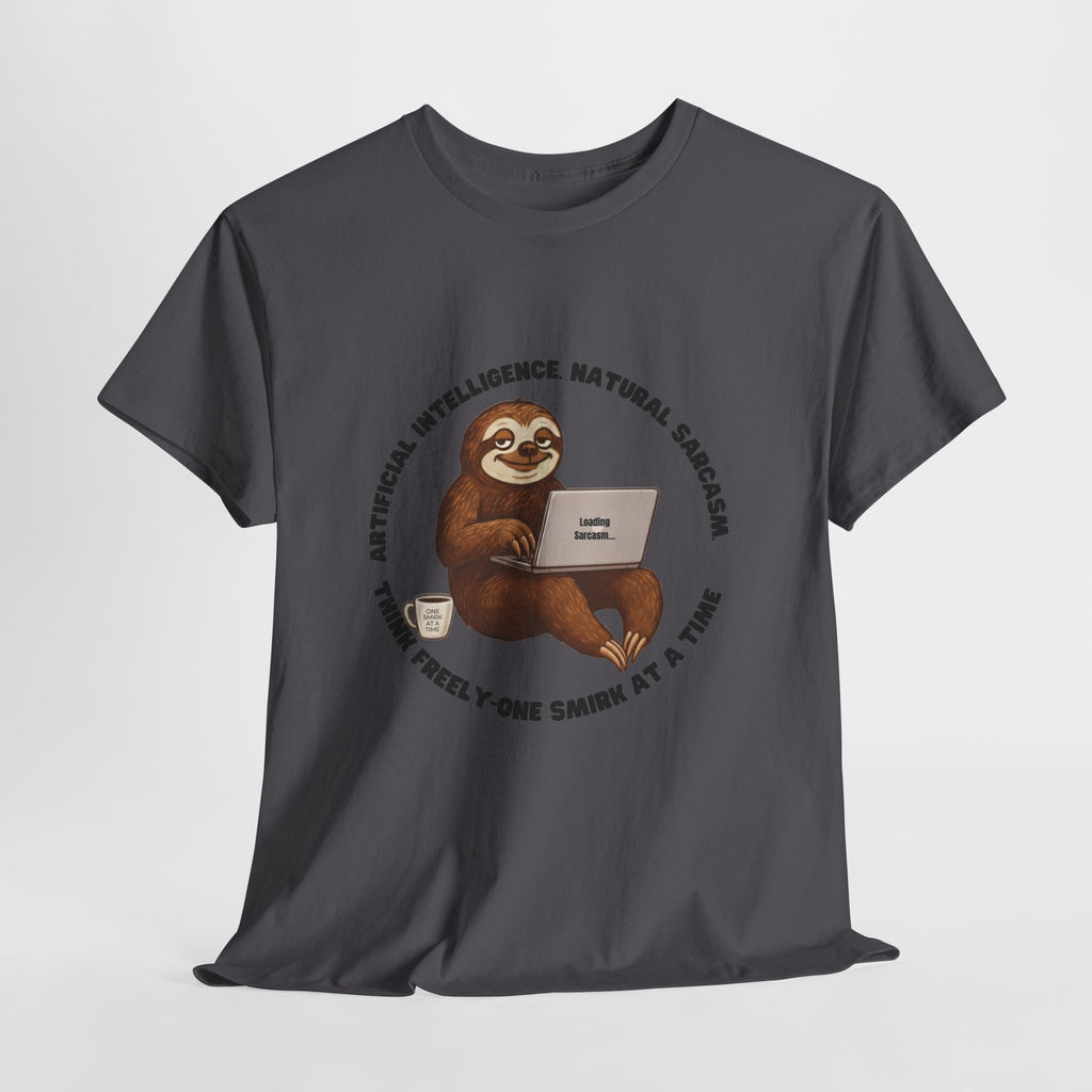 Artificial Intelligence Natural Sarcasm Sloth T-Shirt |Funny AI  Tee