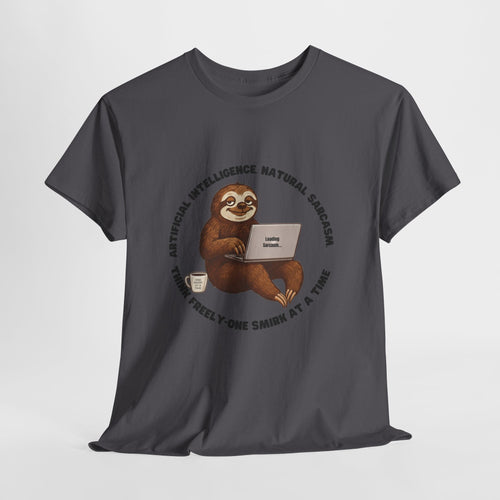 Artificial Intelligence Natural Sarcasm Sloth T-Shirt |Funny AI  Tee