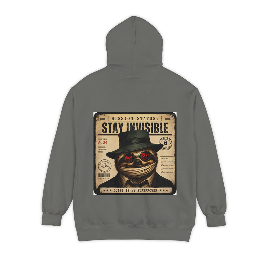 Stay Invisible Sloth Hoodie  | Funny Introvert Graphic Sweatshirt