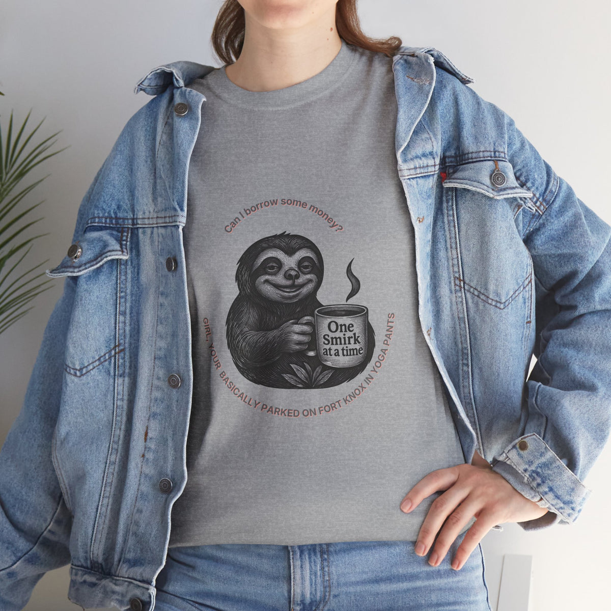Parked on Fort Knox T-Shirt |Funny Sarcastic sloth Tee