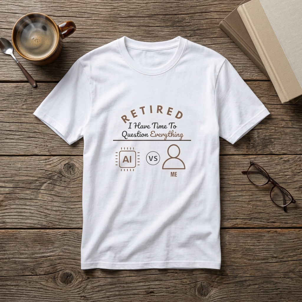 Retired: I Have Time to Question Everything T-Shirt | Funny Retirement Tee