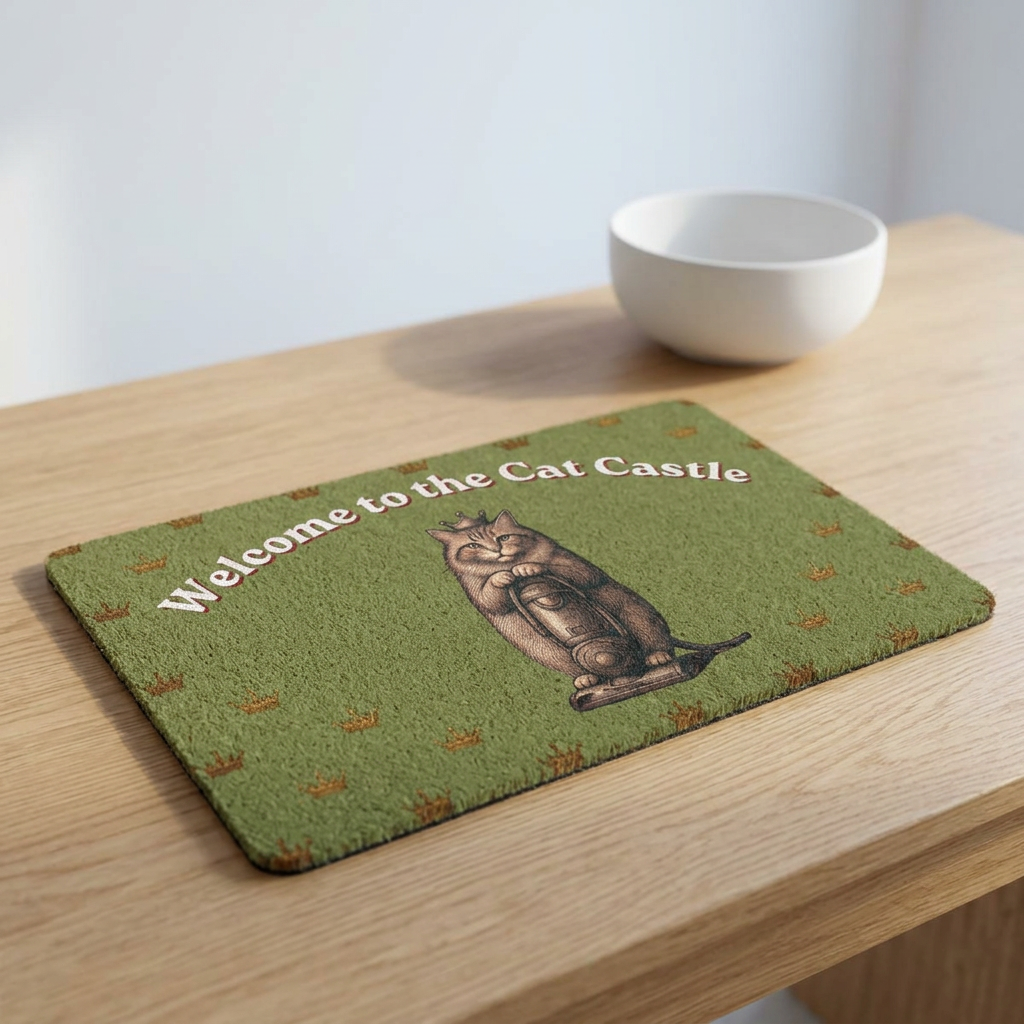 Welcome to the Cat Castle Doormat | Funny Cat Lover Welcome Mat