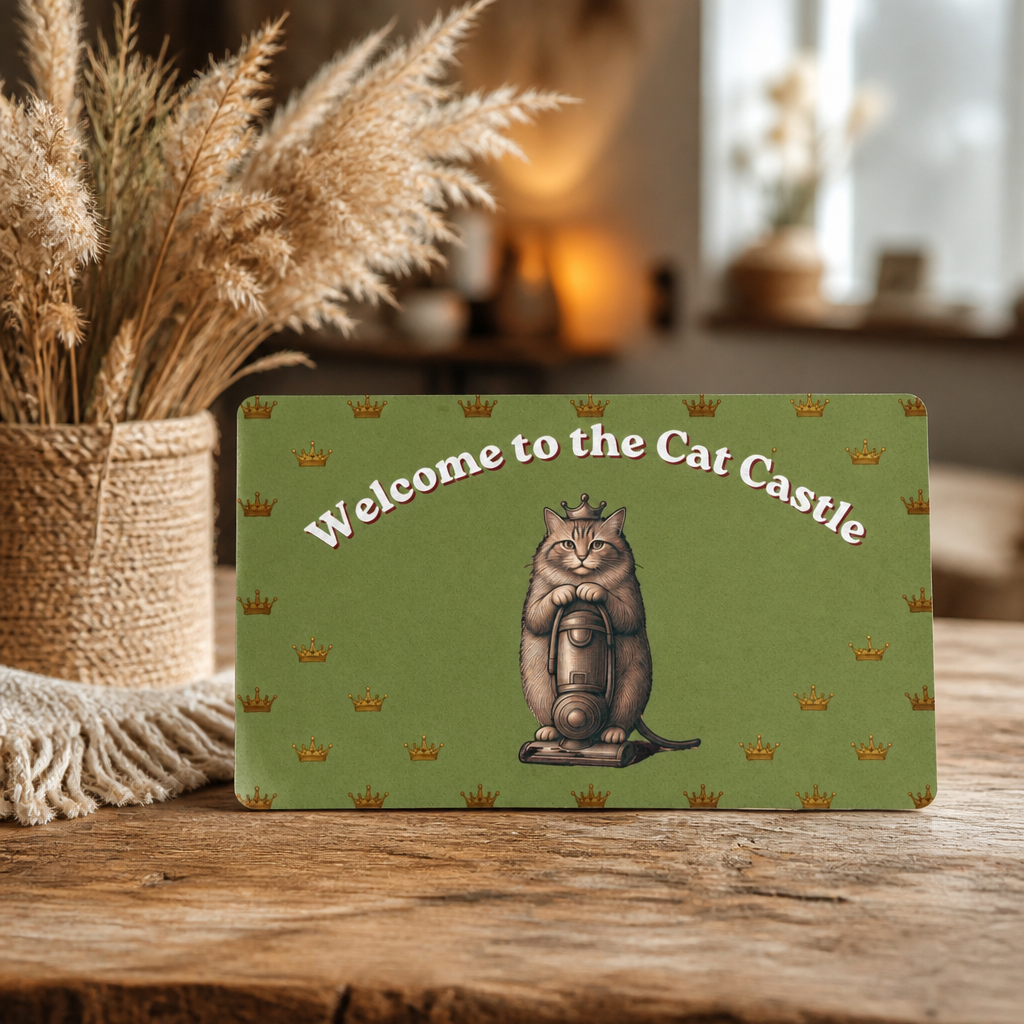 Welcome to the Cat Castle Doormat | Funny Cat Lover Welcome Mat