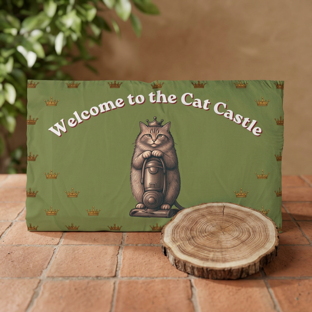 Welcome to the Cat Castle Pillowcase|Funny Cat Lover Gift