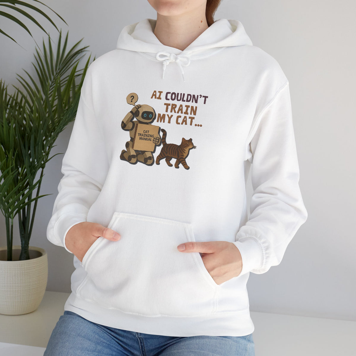 AI Couldn’t Train My Cat Sweatshirt | Funny Cat Lover Gift