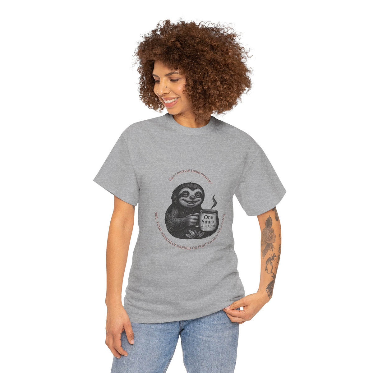 Parked on Fort Knox T-Shirt |Funny Sarcastic sloth Tee