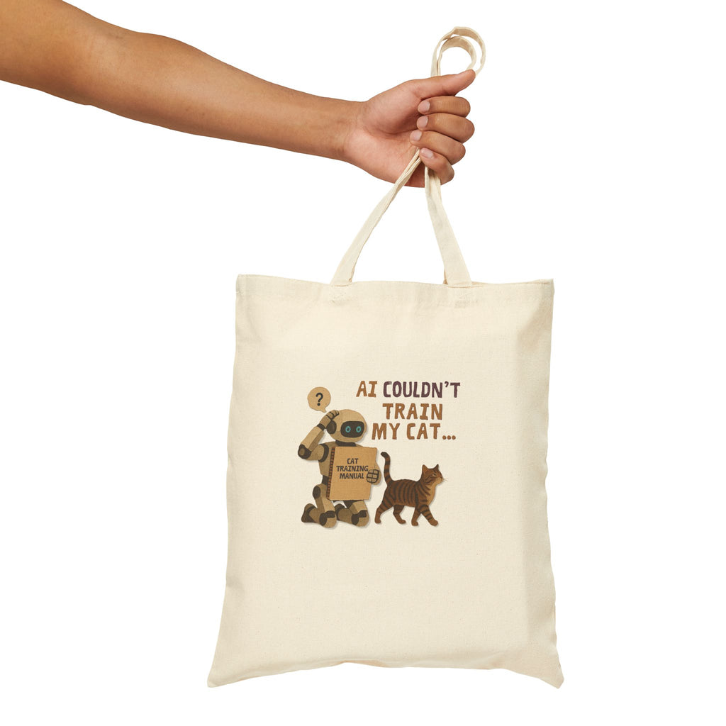 AI Couldn‘t Train My Cat Tote Bag |Funny Cat Lover Gift