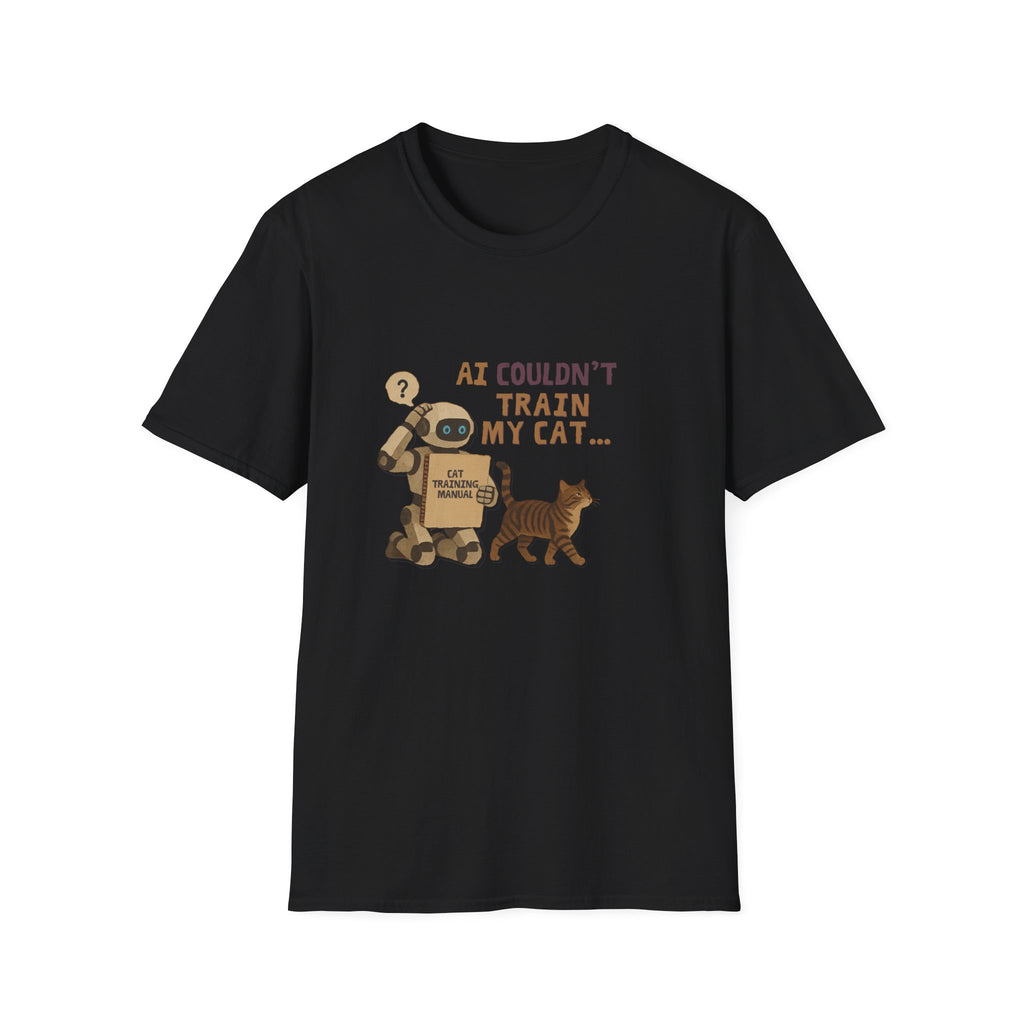 AI Couldn’t Train My Cat T-Shirt | Funny Cat Lover Sarcastic Tee