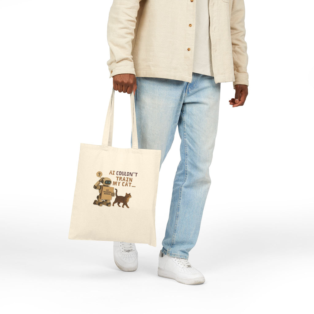 AI Couldn‘t Train My Cat Tote Bag |Funny Cat Lover Gift
