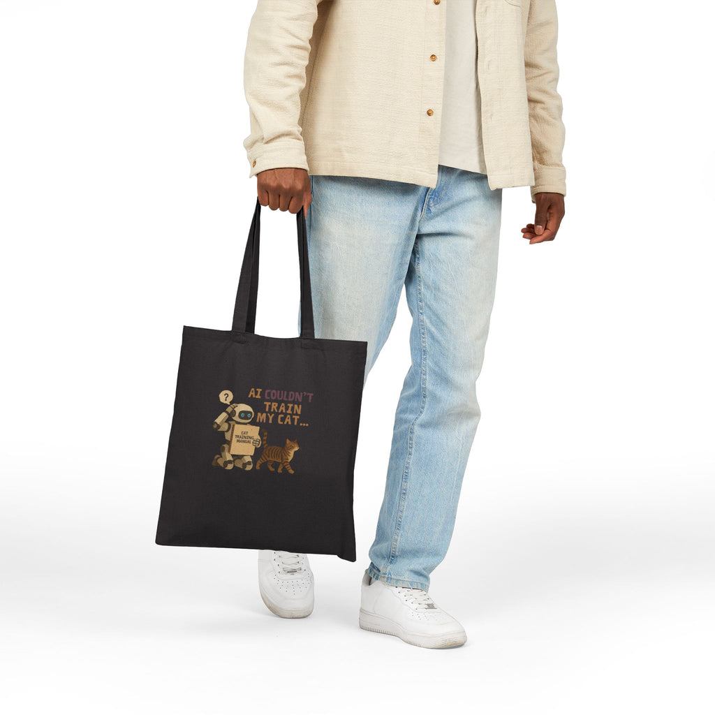 AI Couldn‘t Train My Cat Tote Bag |Funny Cat Lover Gift